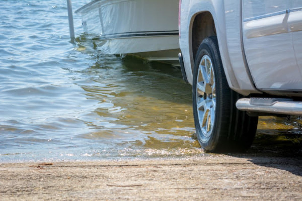 boat ramp.